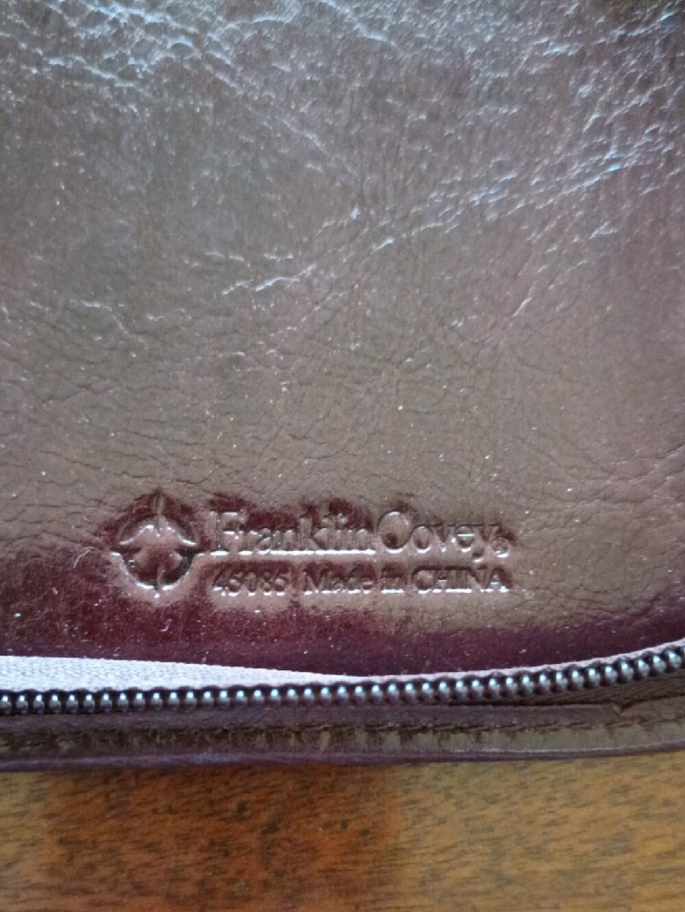 Franklin Covey compact leather planner binder - Picture 3 of 4